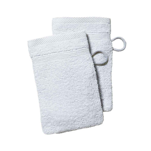 Lot de 2 Gants de Toilette Premium Coton 16 x 21 cm Uni Chantilly - Today - Cuisine salle de bain today
