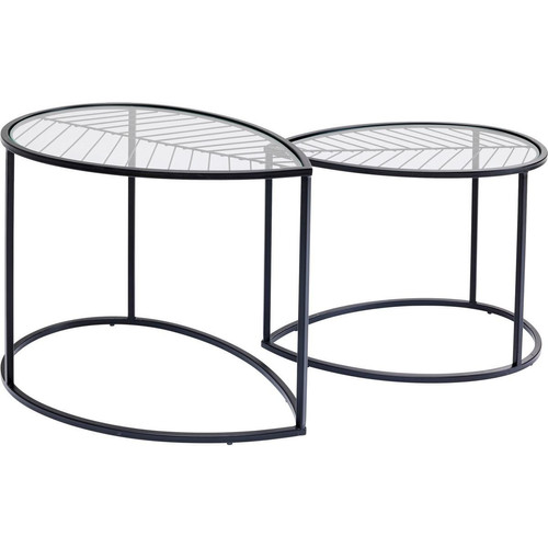 Lot De 2 Tables d'Appoint LINNEA - Kare design deco salon meuble deco