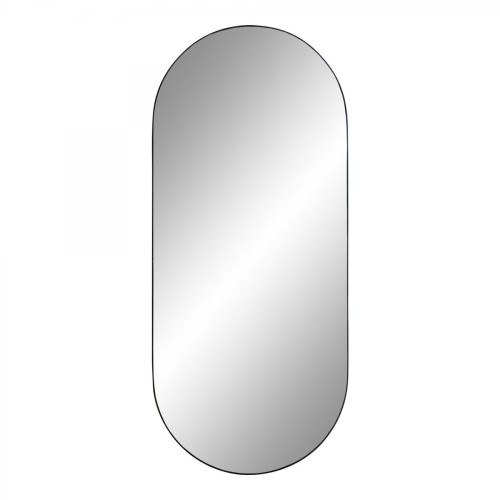 Miroir Ovale Noir JERSEY - Miroir rond ovale design