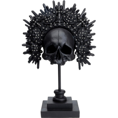 Objet Décoratif King Skull Noir - Statue noire