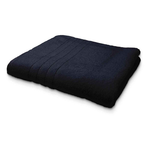 Serviette de Bain Grande Taille Coton 90 x 150 cm Uni Réglisse - Today - Serviette draps de bain