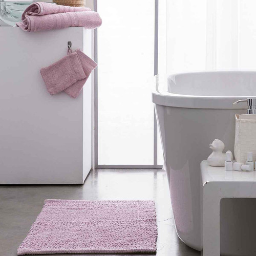 Serviette de Bain Premium Coton 70 x 130 cm Uni Poudre de Lilas - Today - Cuisine salle de bain