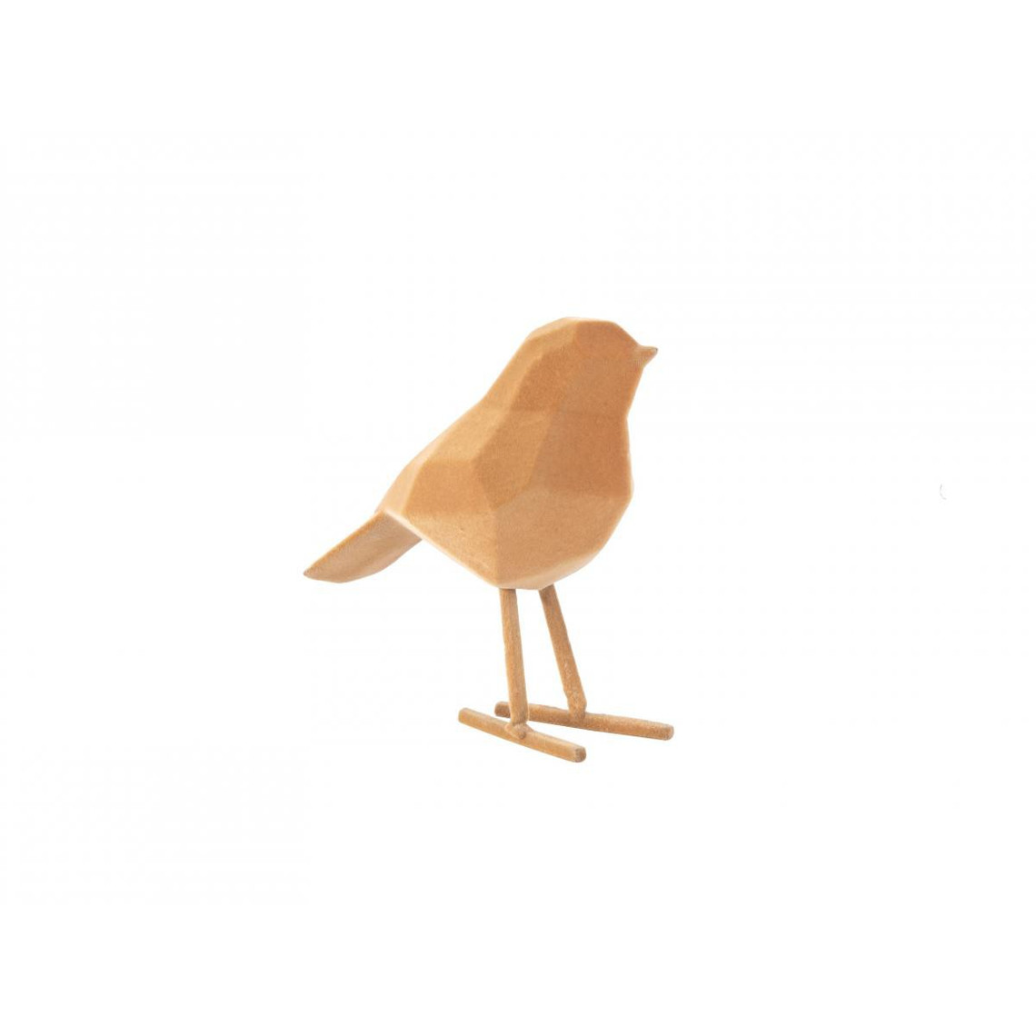 Statuette Oiseau Origami Marron