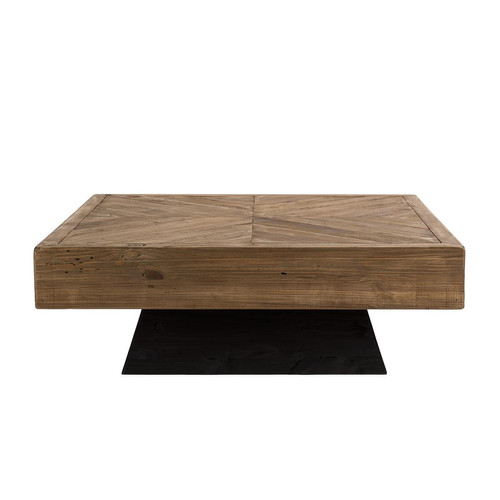 Table Basse Carrée ANDRIAN Bois Pin Recyclé