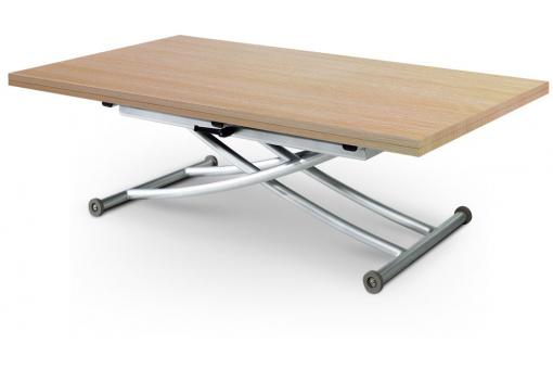 Table Basse Relevable à Rallonge chêne clair Ella - Table basse bois design