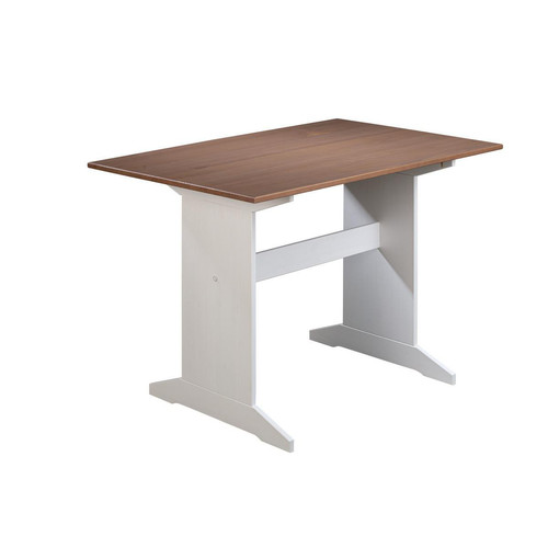 Table Coin Repas WESTERLAND en Pin Massif 3S. x Home  - Table a manger blanche