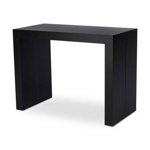 Table Console Extensible NASSAU XL Noir Carbone - Console bois design