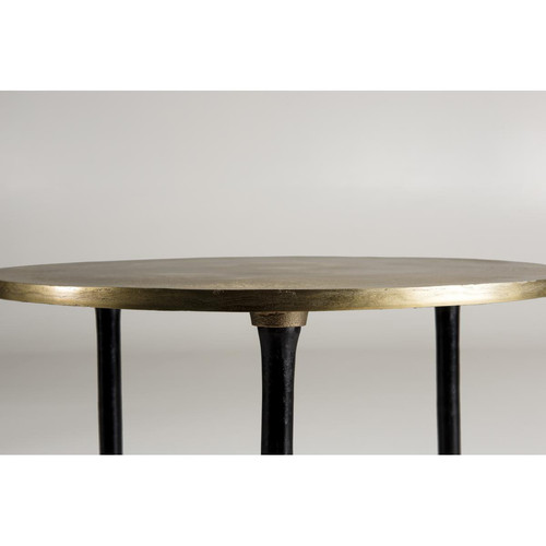 Table D'Appoint Ronde JONAS Aluminium Doré 51 X 51 Cm
