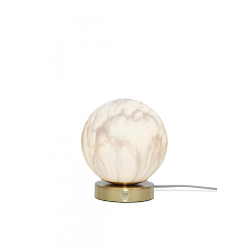 Lampe de Table en Verre CARRARA Effet Marbre - Lampe a poser design