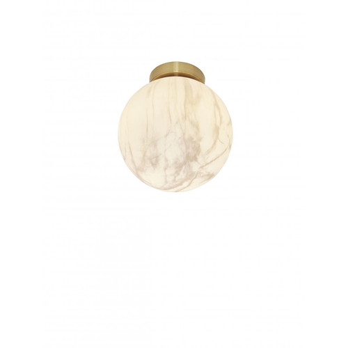 Plafonnier CARRARA Boule Effet marbre 22 x 26CM - Luminaires