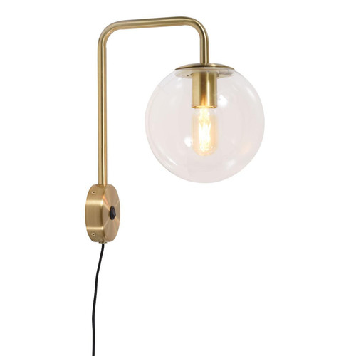Applique Métal Doré Verre Warsaw - Lampe metal design