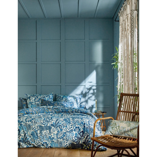 Housse de couette Jungle Bleu Indigo - Scion Living - Edition Authentique Chambre Lit