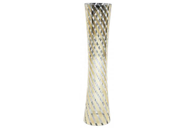 Vase Stripes rayures dorées 80cm