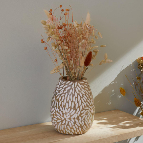 Vase taille L en bois de manguier DeclikDeco  - Vase design