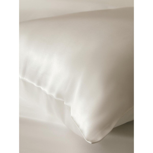 Taie d’Oreiller Laconique Luxueuse  Blanc LilySilk  - Nouveautes chambre lit