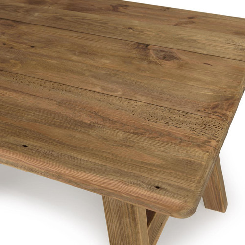 Table à manger 140x75cm bois Pin recyclé SANDY