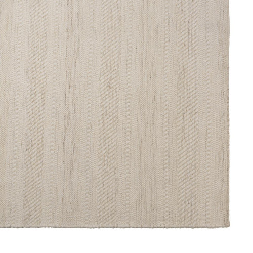 Tapis rectangulaire 200x290cm laine texturée nuances de beige SACHA
