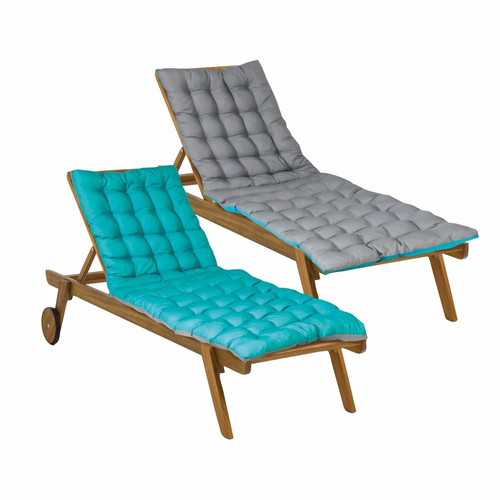 matelas de sol bleu turquoise en polyester 60x190 OUTDOOR  - becquet - Textile design