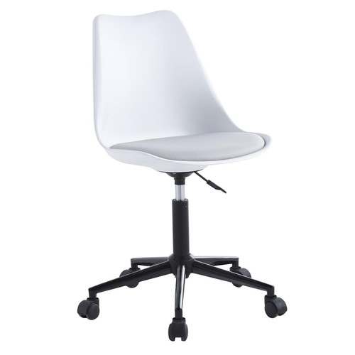Chaise de bureau reglable blanche - Chaise de bureau noir