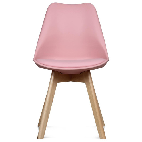 Chaise Design Style Scandinave Rose ESBEN - Deco meuble design scandinave