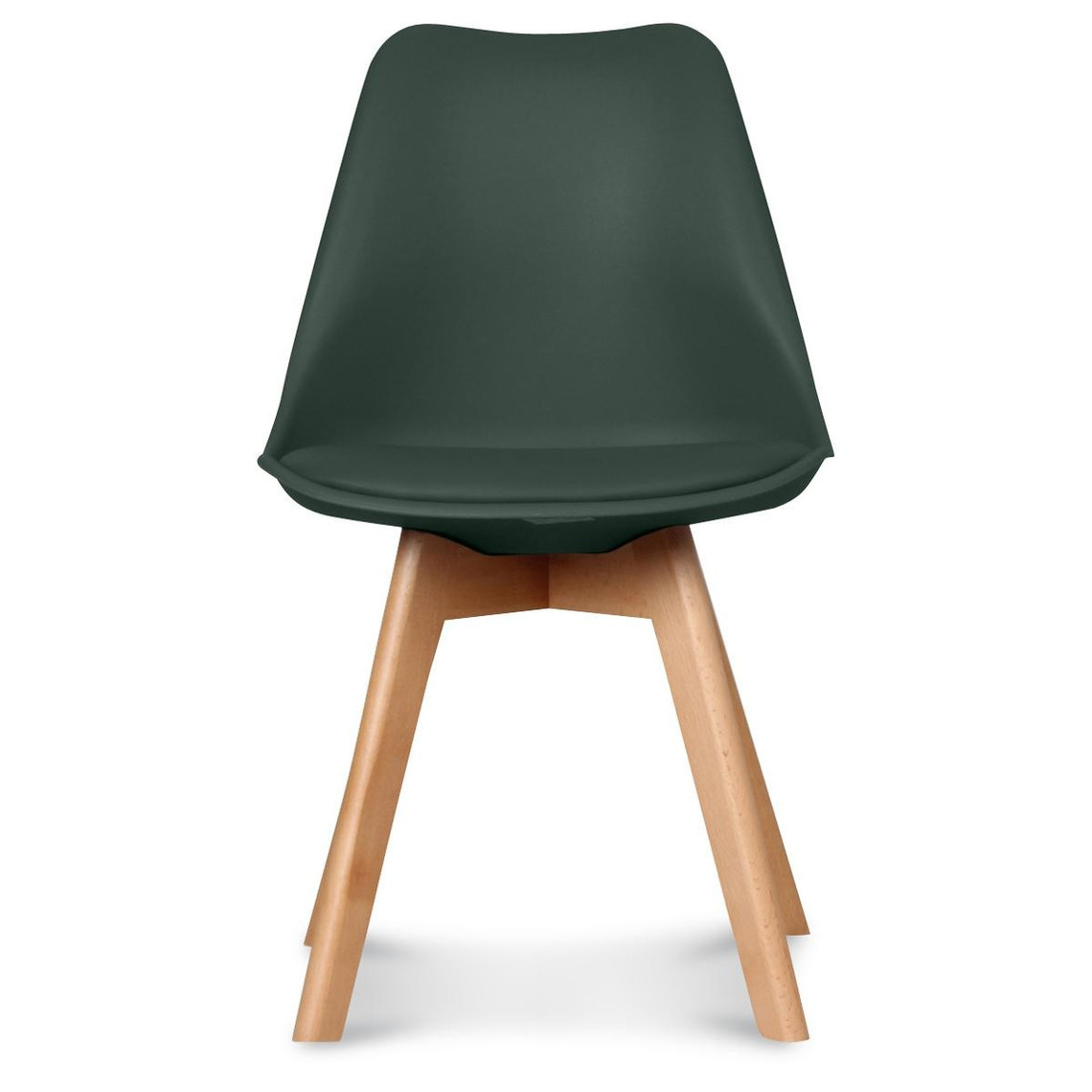 Chaise Design Style Scandinave Vert Forêt ESBEN