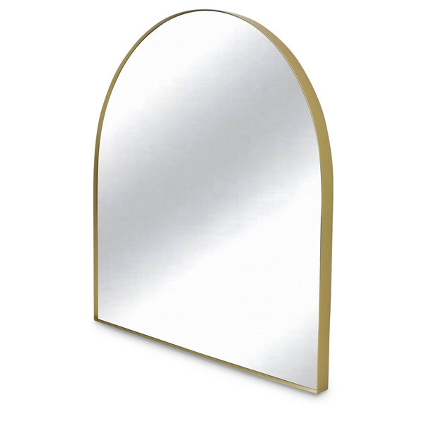 Miroir Singulier doré satiné Pm L85 P4 H80cm