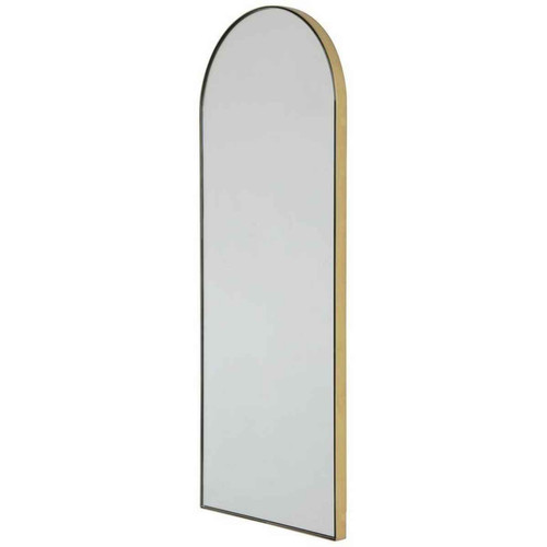 Miroir SINGULIER Doré Satiné DeclikDeco  - Miroir rond ovale design