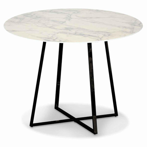 Table FRANK Façon Marbre Noir - Table d appoint design