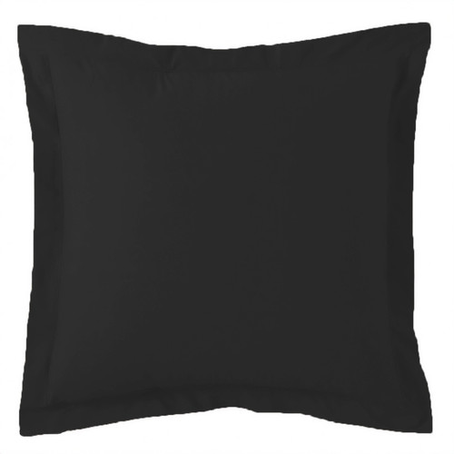 Taie d'oreiller percale de coton TERTIO® noir 3S. x Tertio (Nos Unis)  - Linge de lit