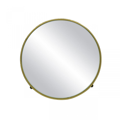 Miroir En Métal BEAUTIFUL 22cm Pomax  - Miroir rond ovale design