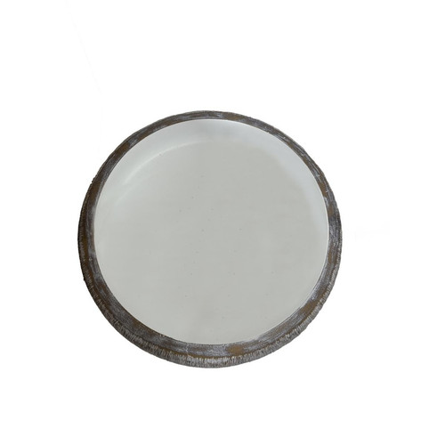 Coupelle décorative vide-poches coloris blanc LAGOS