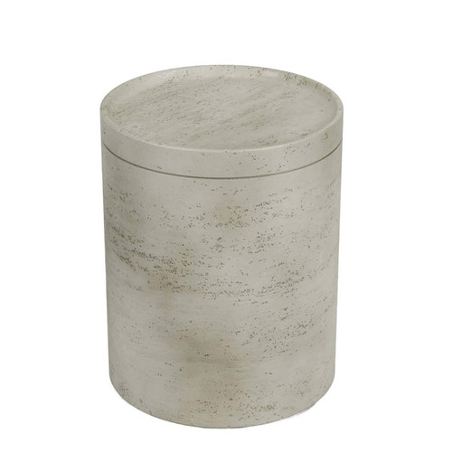 Table d'appoint cylindrique moderne en ciment CITRON - POTIRON PARIS - Promos salon