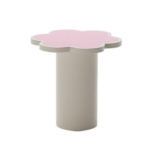 Table d’appoint en bois en forme de fleur FLORA rose