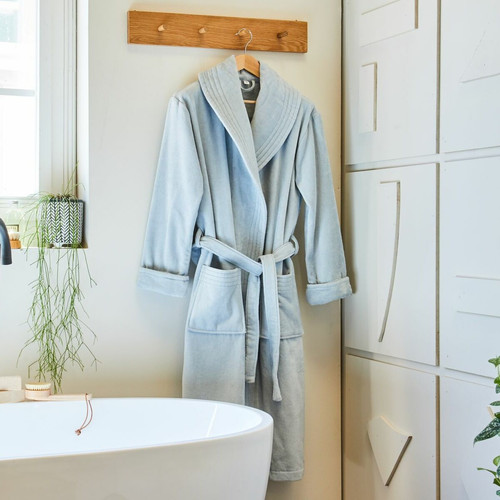 Peignoir Taille L Bleu - Blanc des vosges - Cuisine salle de bain