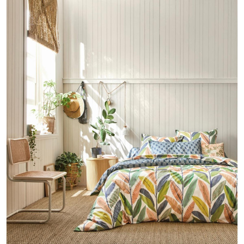 Drap HIKKADUWA Multicolore en Percale de Coton - Scion Living - Chambre lit