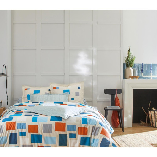 Drap de lit  Blocks Celadon Scion  - Housse de couette multicolore