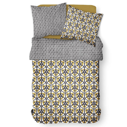 Parure de lit 2 personnes Coton Zippée Imprimé Mawira Julia - Today - Linge de lit