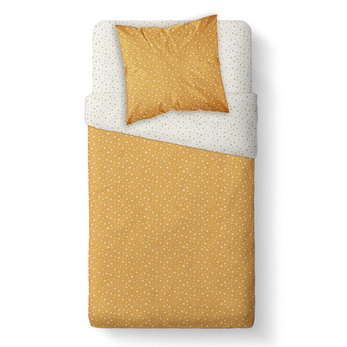 Parure Ocre 140 X 200 cm Coton Imprimé Etoile - Today - Linge de lit enfant