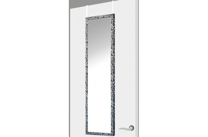 Miroir Porte Leopard Blanc Plastique 37 X 2 X 128 Cm