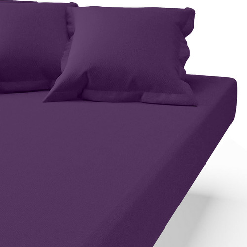 Drap-housse coton TERTIO® - Violet 3S. x Tertio (Nos Unis)  - Promos deco design 30 a 40