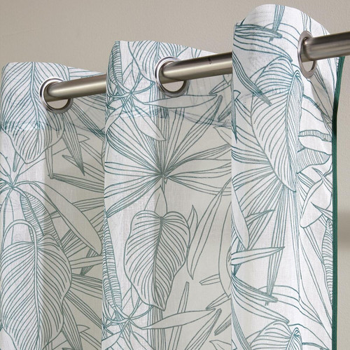 Voilages vert en polyester 140x240 GABY  becquet  - Textile design