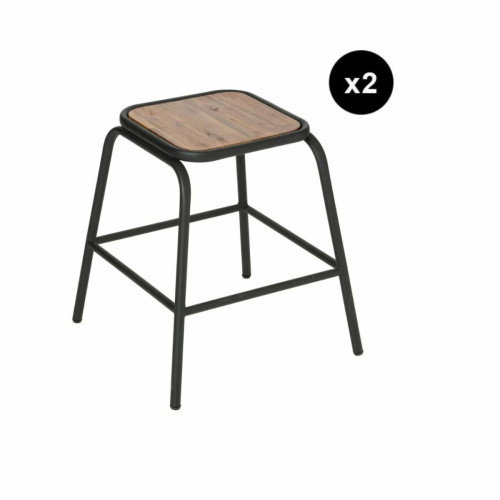 Lot de 2 tabourets "Edena" - 3S. x Home - Chaise design et tabouret design