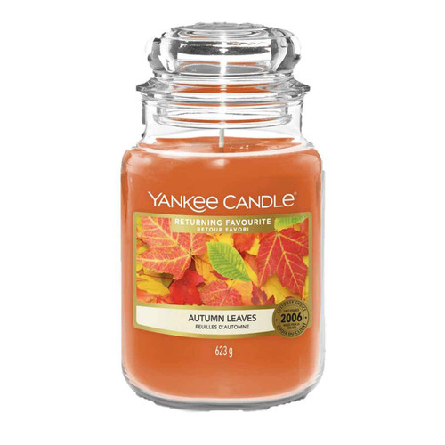 Bougie Grand Modèle Autumn Leaves - Deco luminaire yankee candle
