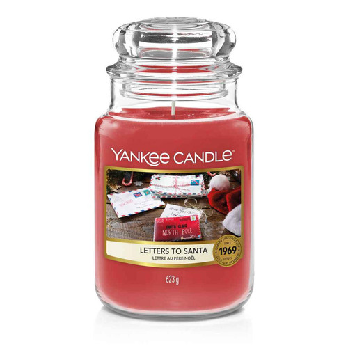 Bougie Grand Modèle Letters to santa - Yankee candle bougie deco