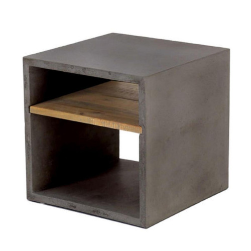 Cube 2 niches clair Zago  - Table de chevet design