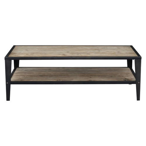 Table basse rectangulaire double plateau 120 cm